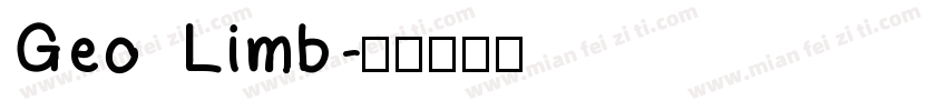 Geo Limb字体转换